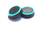 PS4 cиликоновые накладки на стики dualshock 4 (Black-Light blue) (2шт)