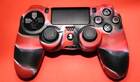 PS4 силиконовый чехол для джойстика (Камуфляж)(Red-black)