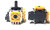 PS4 механизм аналога 3D джойстика (Dualshock 4) (3 pin) (Yellow) (Оригинал)