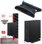 Вертикальная подставка PS4 Pro c кулером и USB Хабом (KJH)